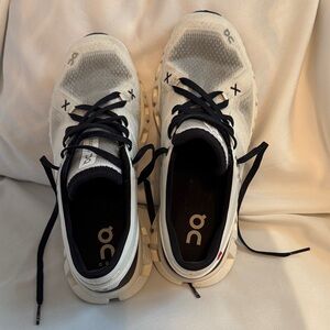 On Running Women's White and Black Athletic Shoes